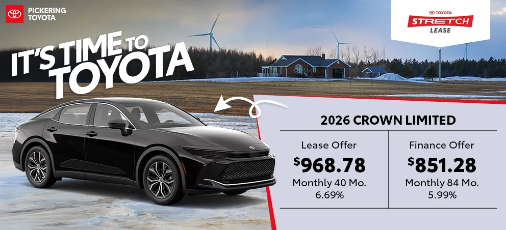 It's Time To Toyota 2026 Crown Limited Hybrid Deals @ Pickering Toyota